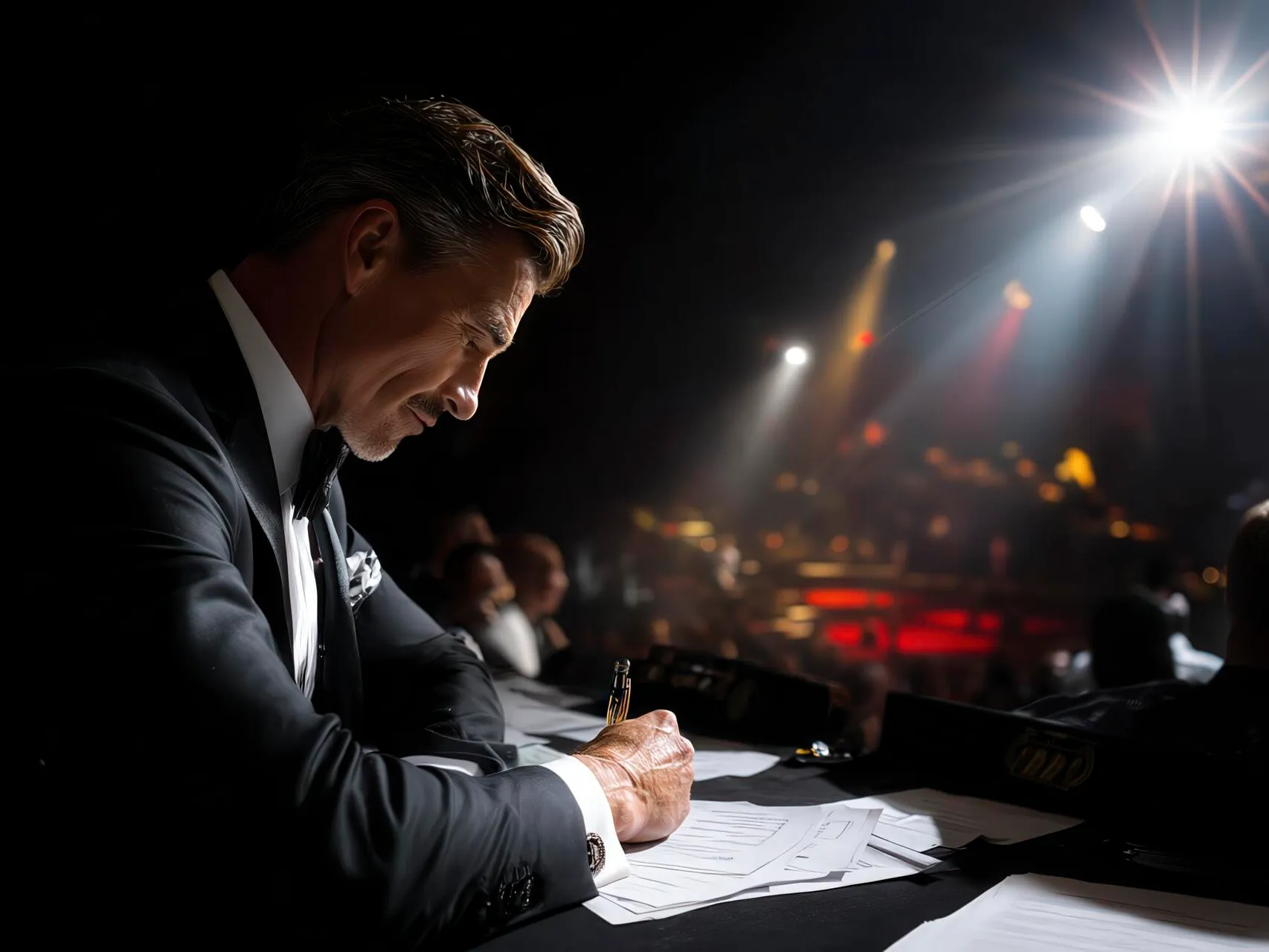 Andrea Testoni in veste di giudice internazionale durante una competizione di danza